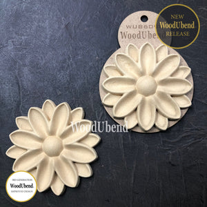 Pack of Two Rounded Flower Centrepieces WUB6098 10.1×10.1cm